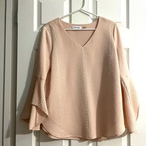 Calvin Klein Bell Sleeve Blouse